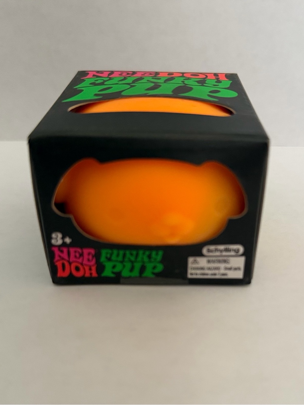 NEE DOH Funky Pup Orange Squishy in Box NWT